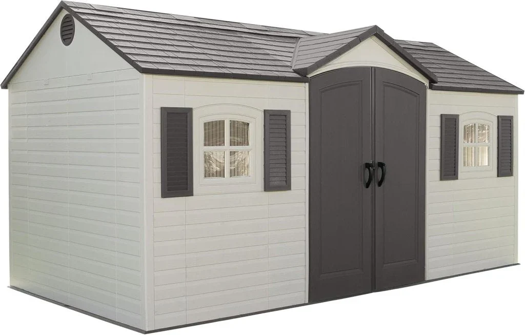 Lifetime 6446 Outdoor Storage Shed, 8 x 15 Foot, Desert Sand